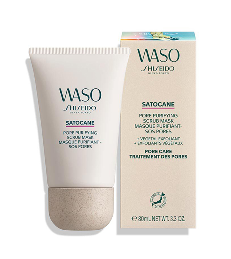 Shiseido WASO Máscara Esfoliante Purificante de Poros Satocane